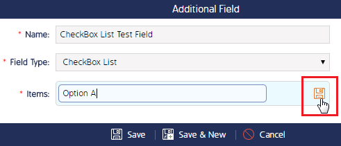Checkbox List Custom Field - Mitratech Success Center