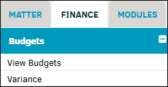 Finance: Budgets