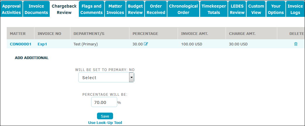 Chargeback Review Tab