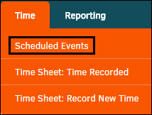 Scheduled Events
