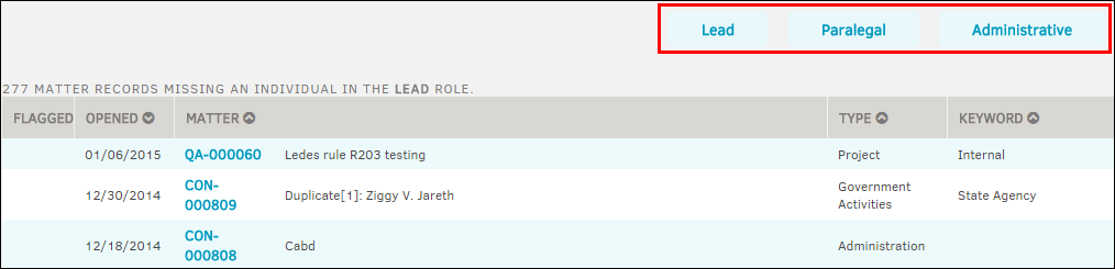 Matter Records with Missing Positions