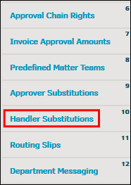 Handler Substitutions Link