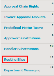 Routing Slips Link