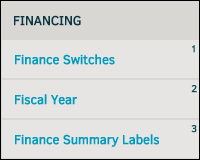 Finance Options Sidebar