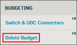 Delete Budget Link