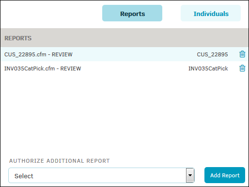 Key Personnel Reports