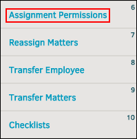 Assignment Permissions Link