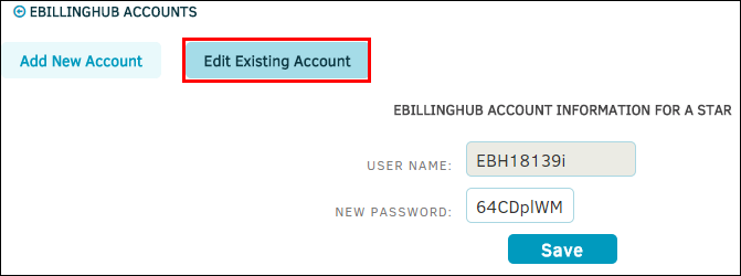 Edit eBillingHub Account