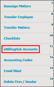 eBillingHub Accounts Link