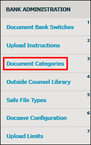 Document Categories Link