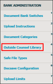 Outside Counsel Library Link