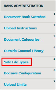 Safe File Types Link