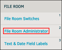 File Room Administrator Link