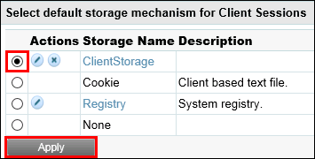Set Default Storage