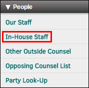 People: In-House Staff