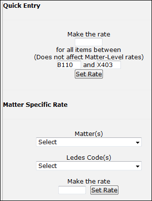 Matter Specific Rate