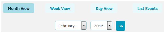 Calendar View Options