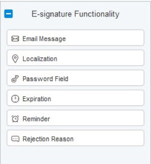 E-signature Functionality