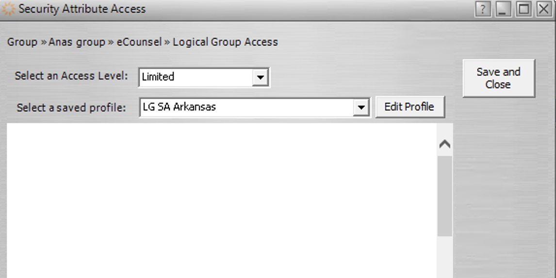 Group limited access