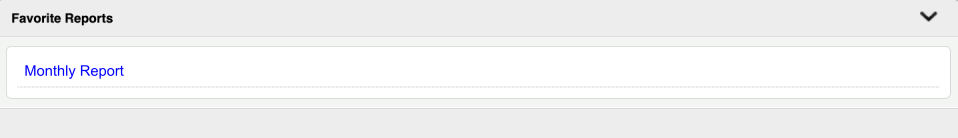 Favorite reports widget