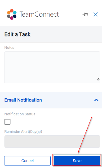 Save button
