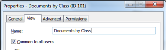 An example of the common to all users configuration prompt
