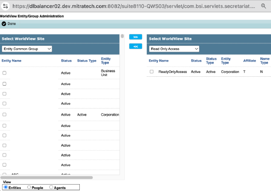 Configuring the fields for Worldwide