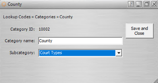Add a subcategory