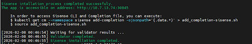 Sisense installation endpoints