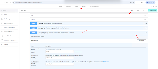 Sisense REST API GET groups endpoint