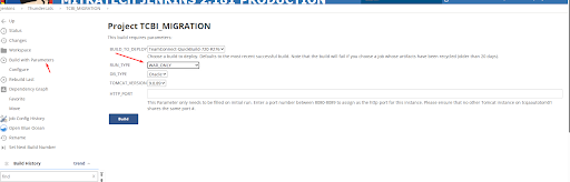 Jenkins WAR_ONLY build type execution